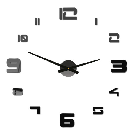 Modern óra fényes plexiüvegből, könnyen felszerelhető. Modern óra fényes plexiüvegből, könnyen felszerelhető.