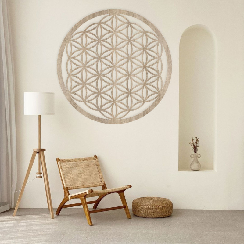 copy of Fából készült fali mandala Élet virága - PERTON