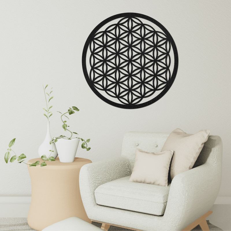 copy of Fából készült fali mandala Élet virága - PERTON