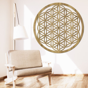 copy of Fából készült fali mandala Élet virága - PERTON