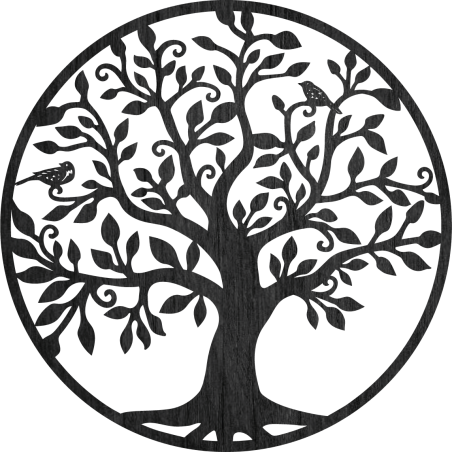 Fából készült életfa dekoráció a falon, művészet | LIFIRIN