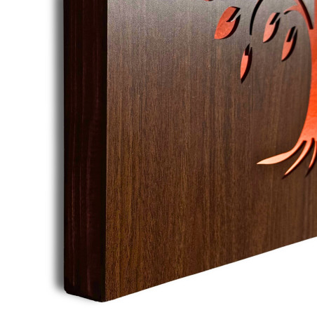 LED kép az Életfáról - fa dekoráció háttérvilágítással - KROWE