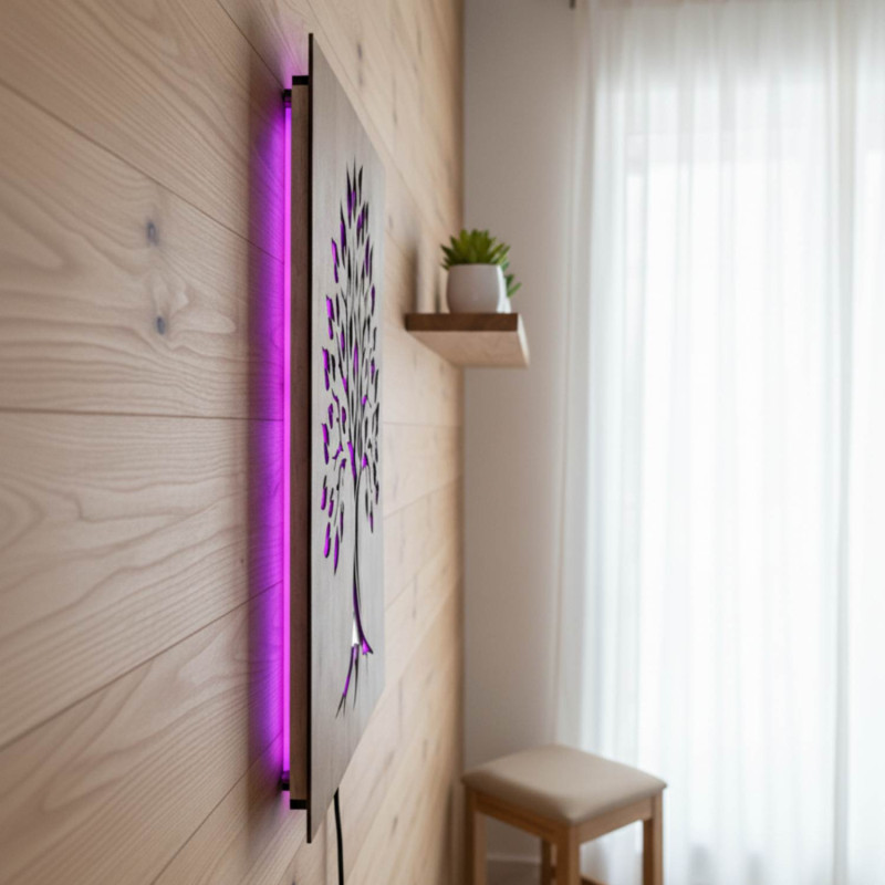 "Életfa" LED fali dekoráció, háttérvilágítással