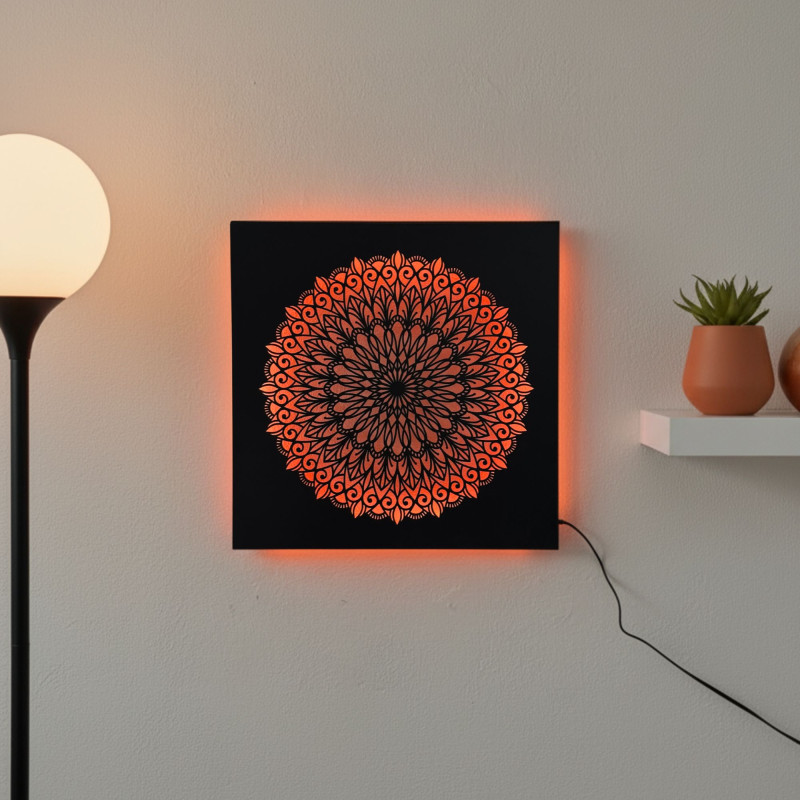 LED fa kép Mandala – fénykép | SENTOP