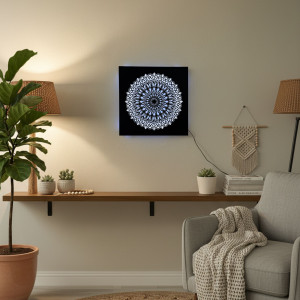 LED-es fa festmény Mandala – háttérvilágítású mandala | BAKE 2