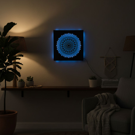 LED-es fa festmény Mandala – háttérvilágítású mandala | BAKE