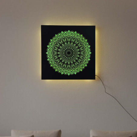 LED-es fa festmény Mandala – háttérvilágítású mandala | BAKE