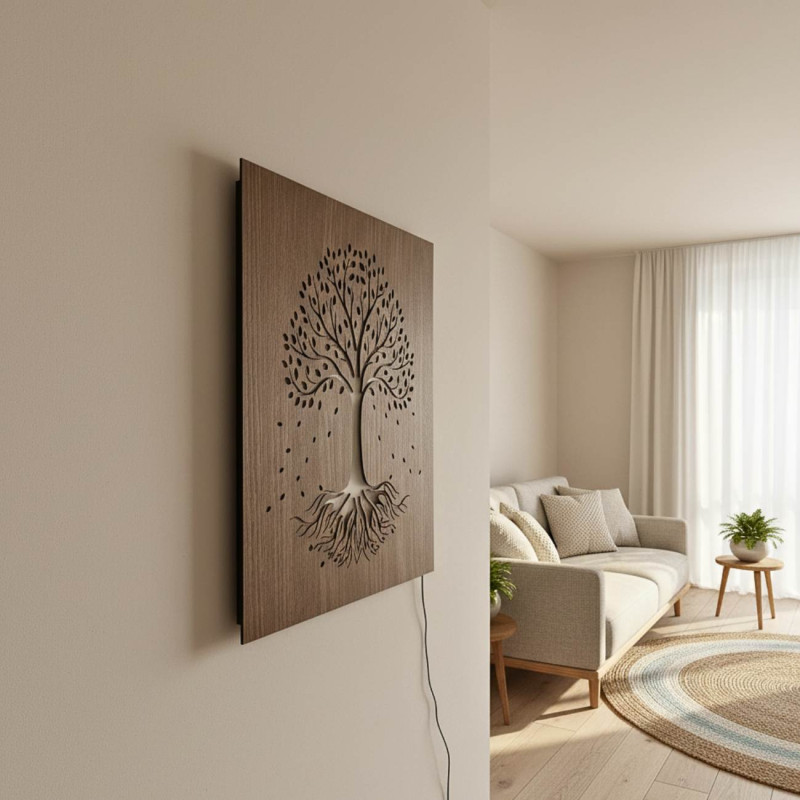 LED fa kép Életfa színes RGB háttérvilágítással