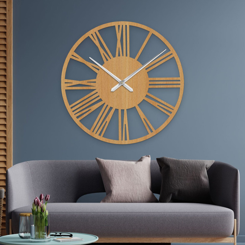 Elegáns nagyméretű római falióra - 80 cm