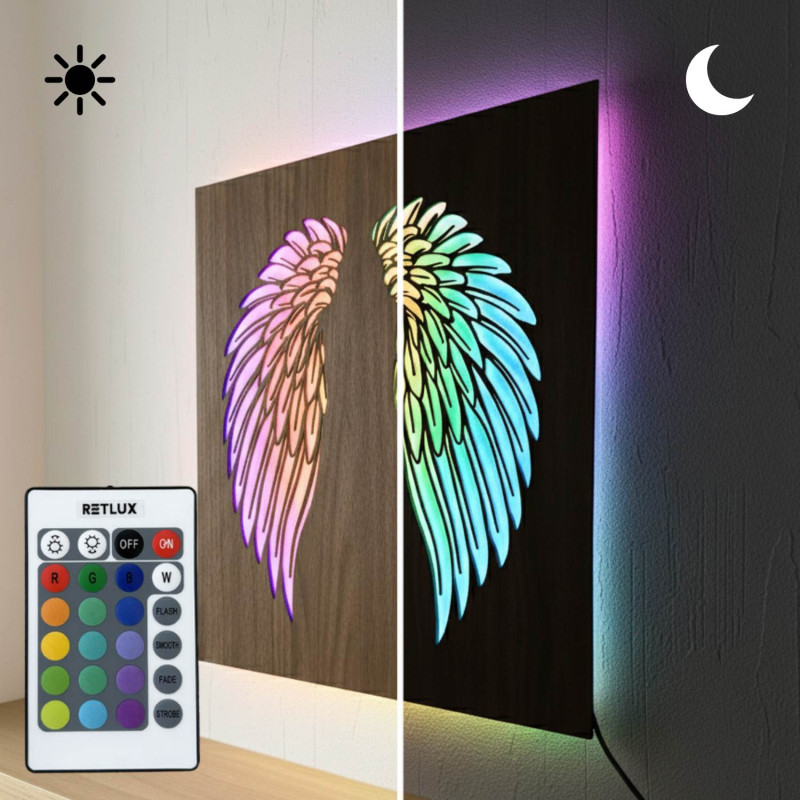 Fa LED kép háttérvilágítással - Angyalszárnyak...