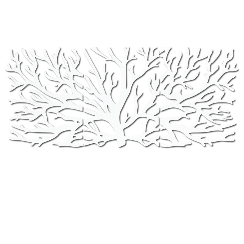 Az Életfa dizájner fafestménye, mint a nappali domináns eleme