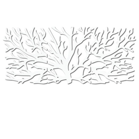 Az Életfa dizájner fafestménye, mint a nappali domináns eleme