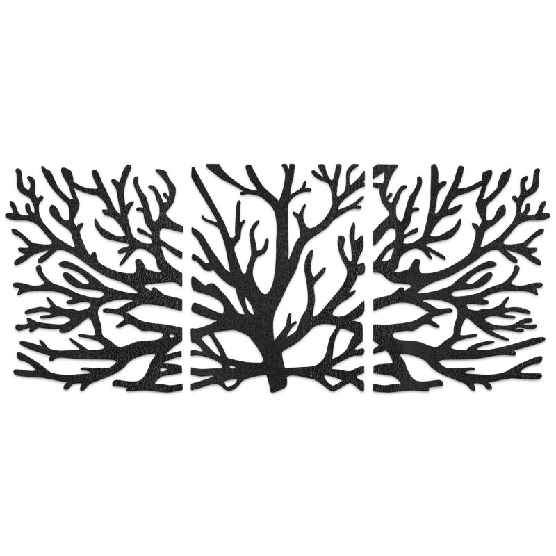 Az Életfa dizájner fafestménye, mint a nappali domináns eleme