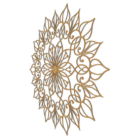 Fából készült mandala festmény egy békés és harmonikus otthonért