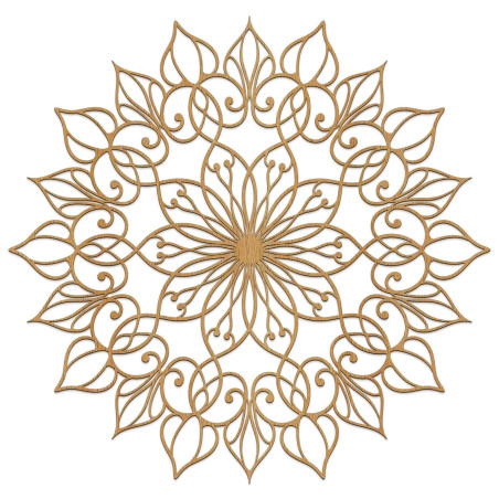 Fából készült mandala festmény egy békés és harmonikus otthonért