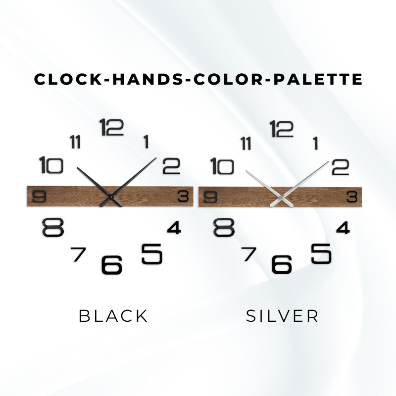 Minimalista elegáns falióra tölgyfából - POPOKLES