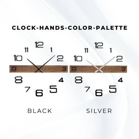 Minimalista elegáns falióra tölgyfából - POPOKLES