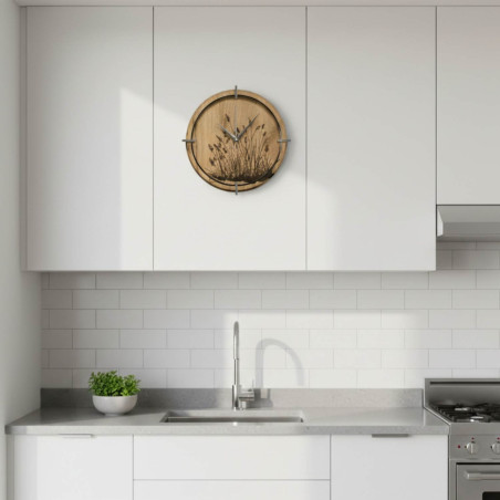 Kerek faóra természetes mintával