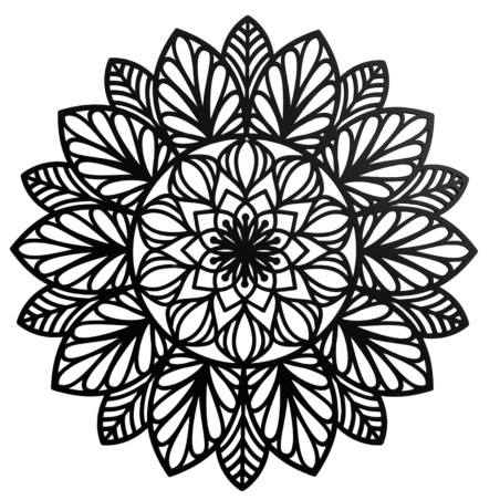 Fából készült mandala a falra - természetes dekoráció a belső térhez