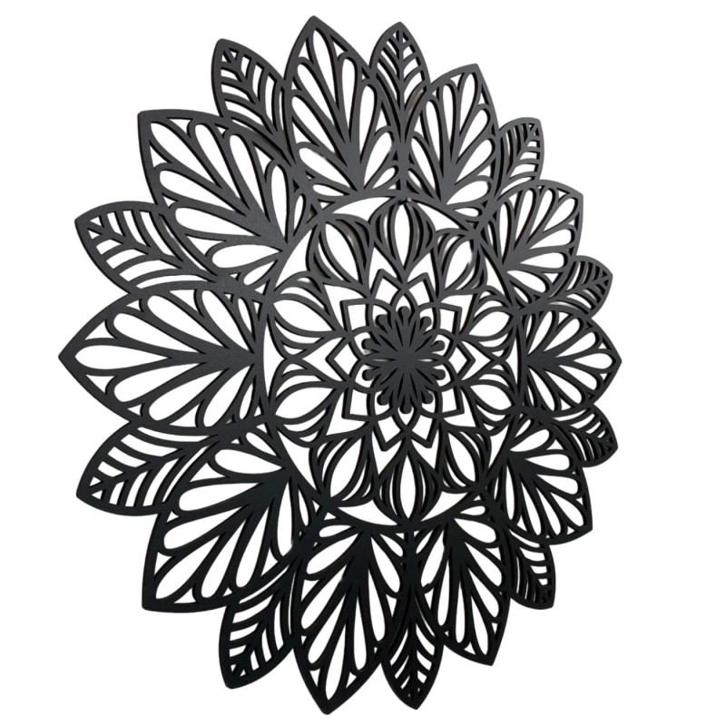 Fából készült mandala a falra - természetes dekoráció a belső térhez