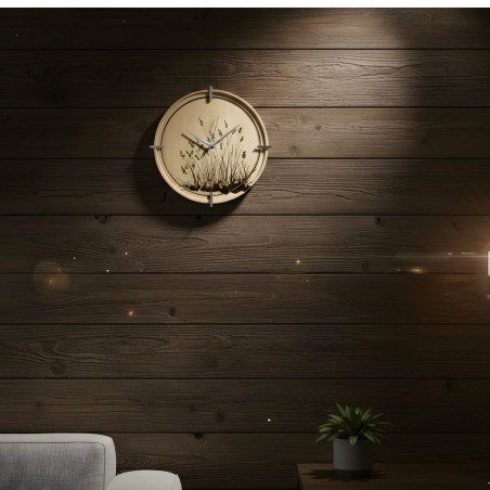Elegáns, fű témájú óra otthonra