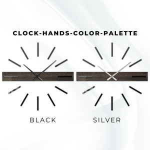 Fából készült falióra - minimalista dizájn és egyedi tölgyfa minta. 2