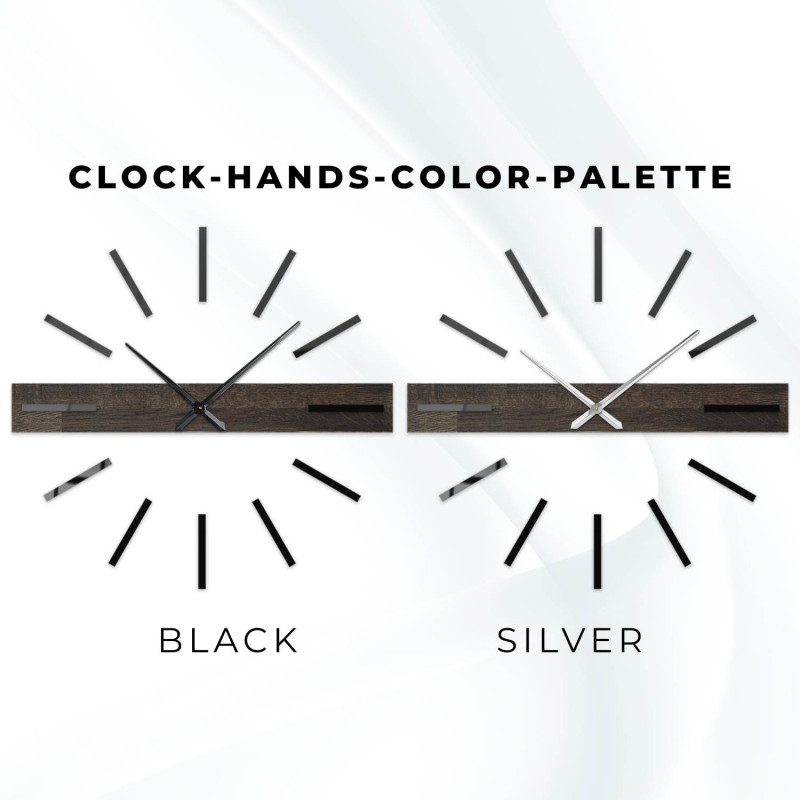 Minimalista óra tölgyfából - eredeti kiegészítője bármilyen belső térnek.