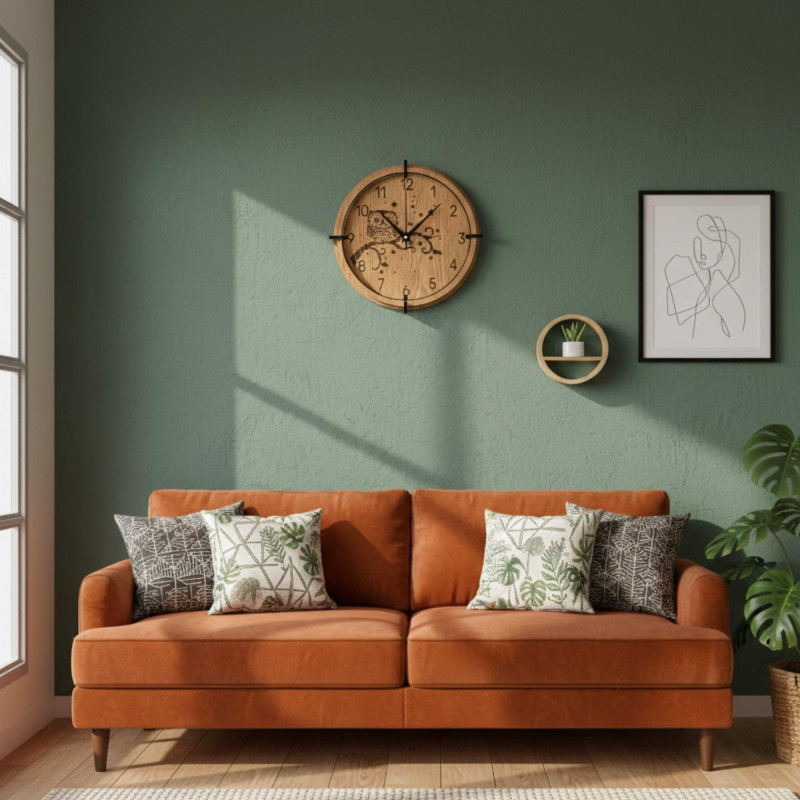 Dekoratív óra bagolyval - egyedi design a nappaliba