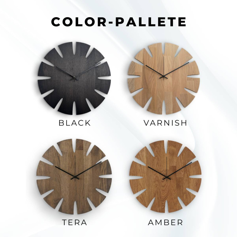 Luxus faragott fa falióra - UBKOP