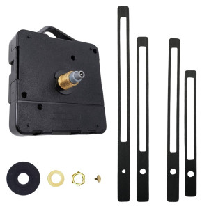 Fekete fa óramutatók csendes kvarc szerkezettel modern enteriőrökbe. 2