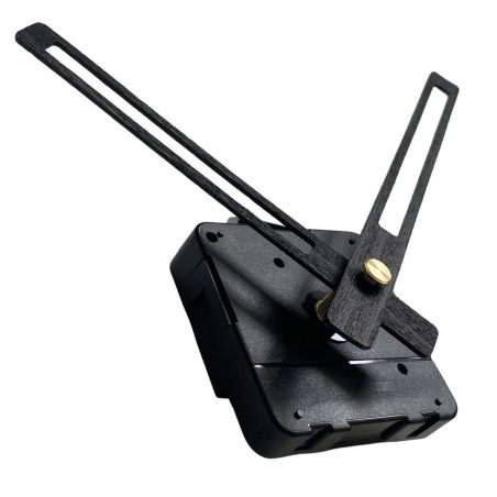 Fekete fa óramutatók sima, csendes kvarc hajtású.