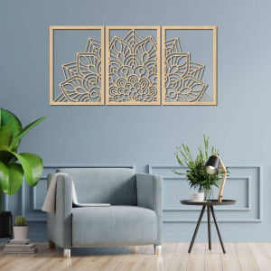 Dizájner mandala és életfa óra. Adjon egyedi karaktert otthonának. 2