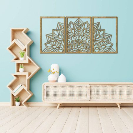 3 darabos virágmandala falra - FLOFER