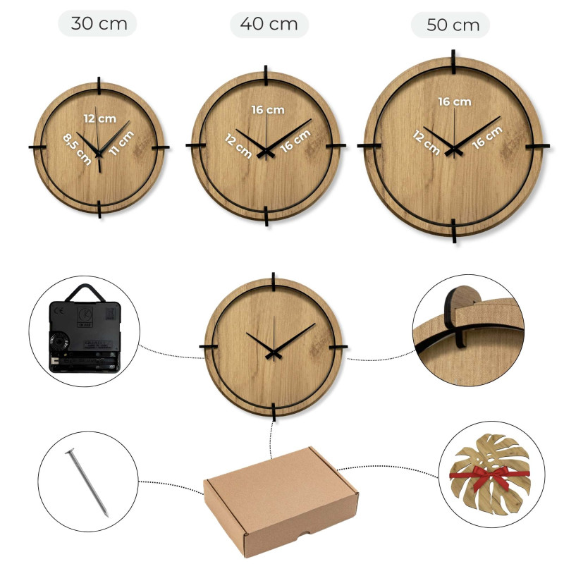 Elegáns óra fák és kanyargós folyó motívummal