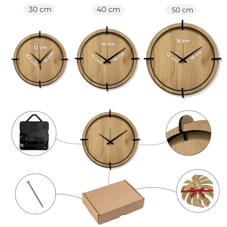 Elegáns óra fák és kanyargós folyó motívummal