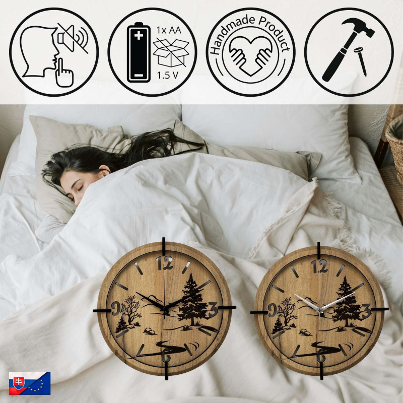 Design óra természeti tájjal és 3D hatással