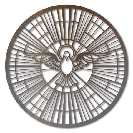 Fából készült galambkép - a Szentlélek szimbóluma