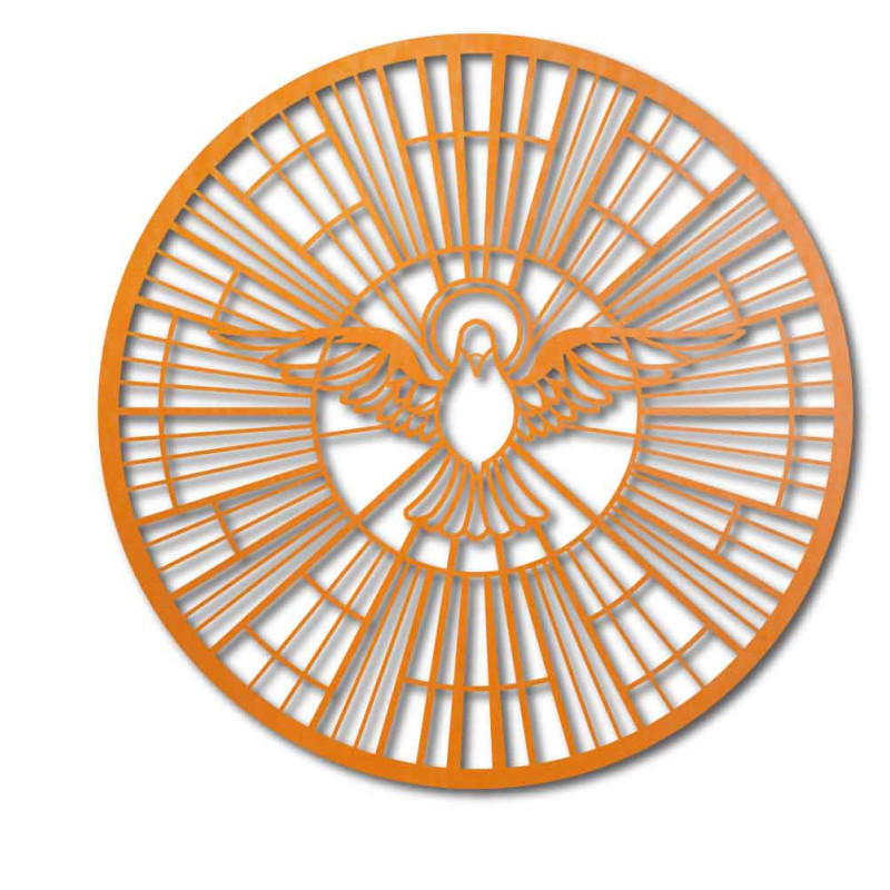 Fából készült galambkép - a Szentlélek szimbóluma