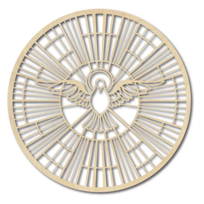 Fából készült galambkép - a Szentlélek szimbóluma