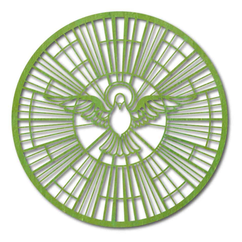 Mennyei ragyogás – Spirituális festmény egy székesegyházi üvegablak stílusában