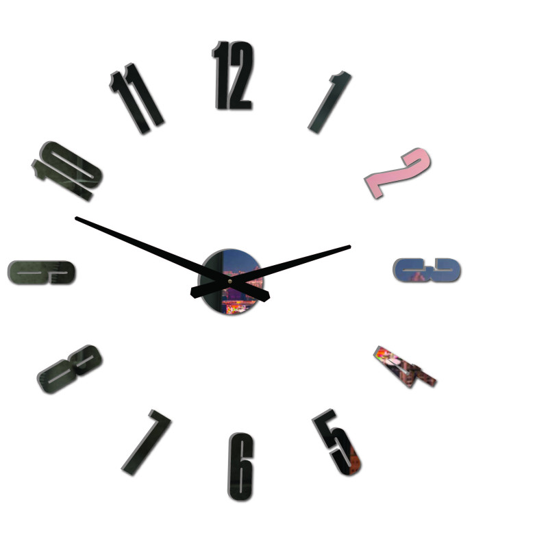 Modern öntapadós falióra a nappaliba