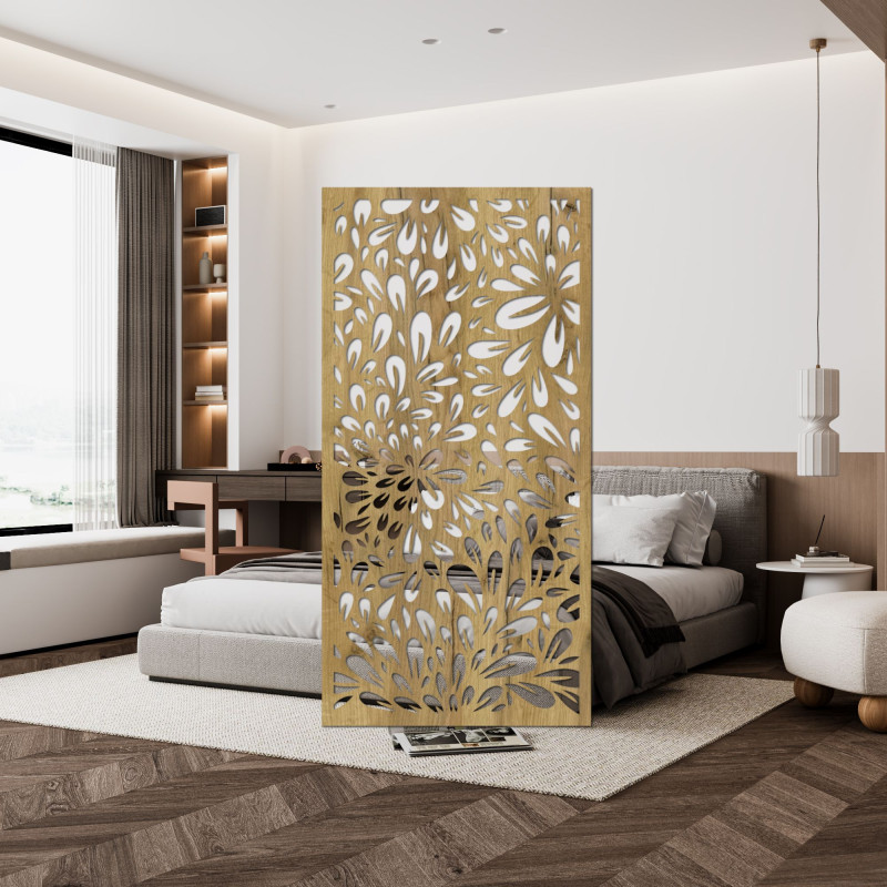 Stílusos fa faldekoráció modern belső térbe