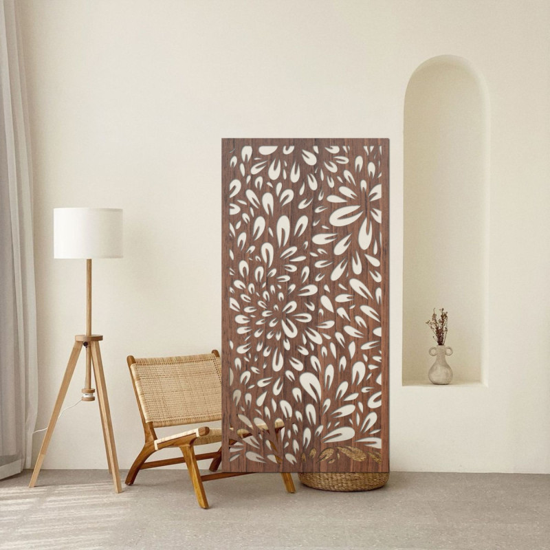 Stílusos fa faldekoráció modern belső térbe