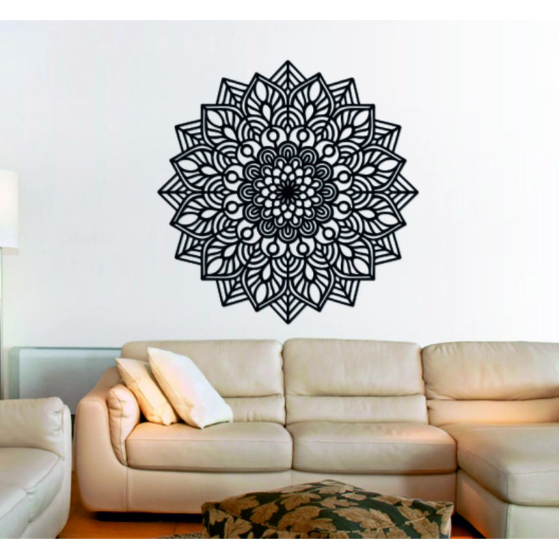 Fából készült mandala, mint elegáns lakberendezési kiegészítő