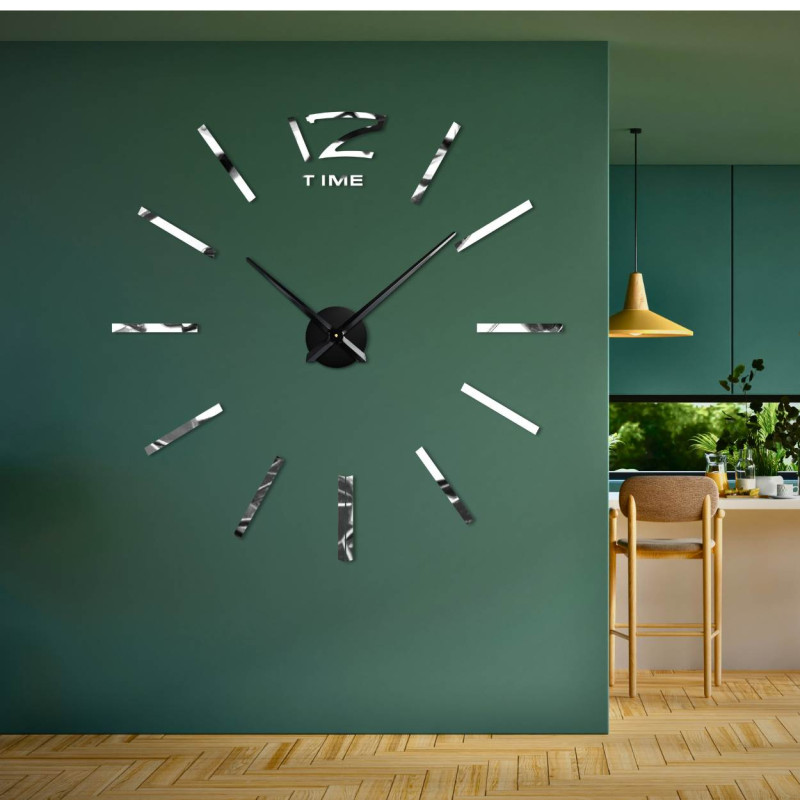 Öntapadós tükrös falióra - PROFIE