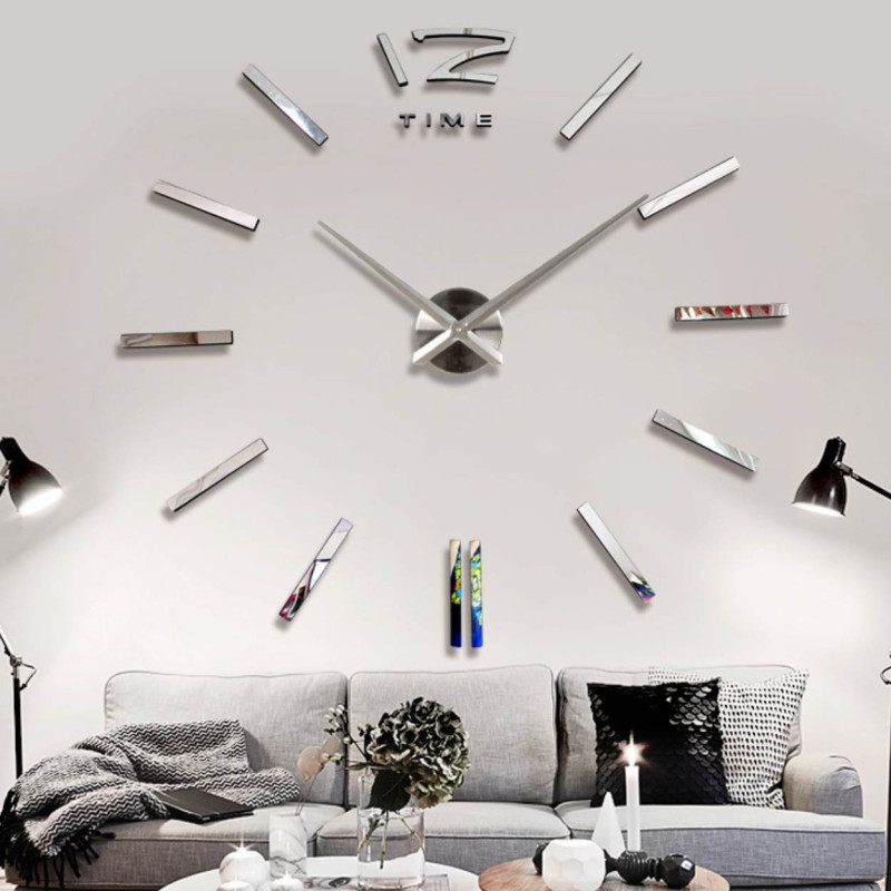 Öntapadós tükrös falióra - PROFIE