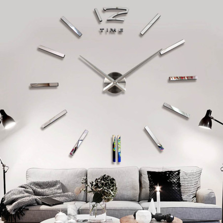 Öntapadós tükrös falióra - PROFIE