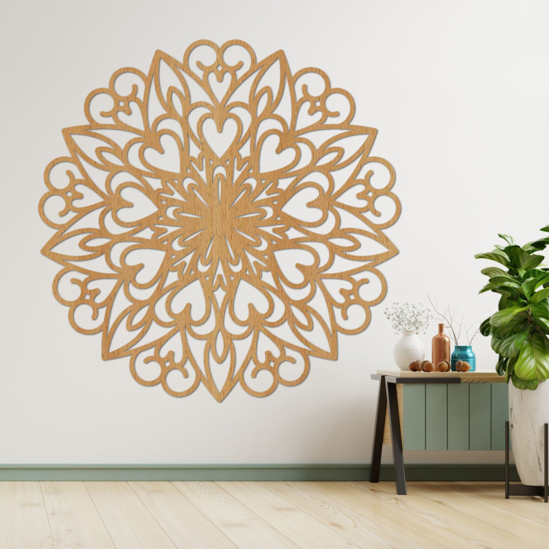 Mandala fa faldekoráció