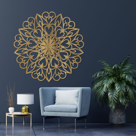 Mandala fa faldekoráció