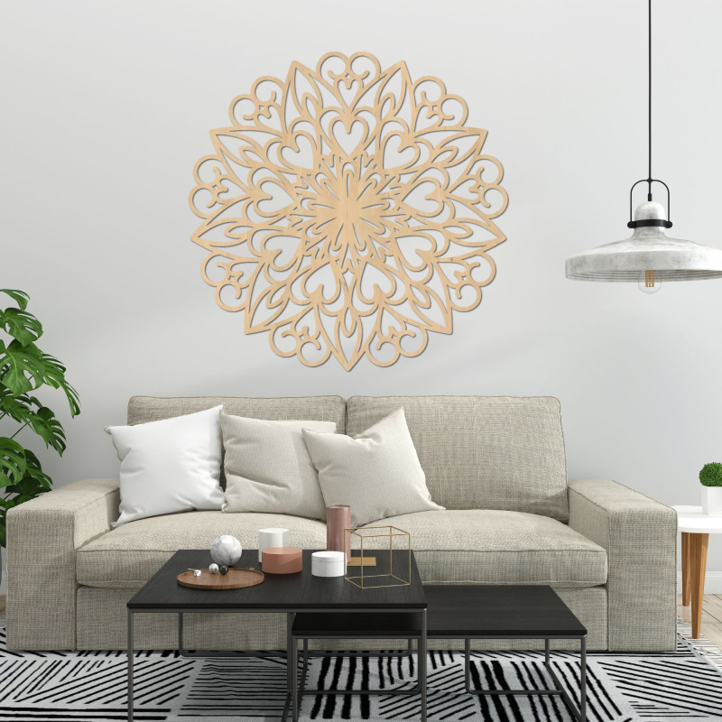 Mandala fa faldekoráció